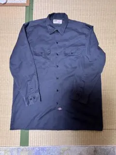 Dickies ディッキーズ　ワークシャツ チャコール　グレー　XLサイズ　古着