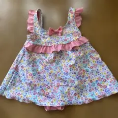 女の子用花柄ワンピース水着
