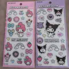 PETAＭＥＬＬＯＷMy Melody & Kuromi シールセット