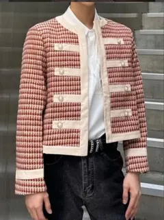 【ALUDE SELECT】design pearl jacket