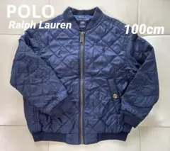 【キッズ】 POLO ネイビー キルティングジャケット 100cm
