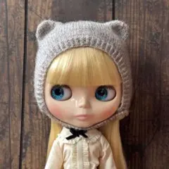 ネオブライス アウトフィット くま ネコ ボンネット 帽子 モヘアニット