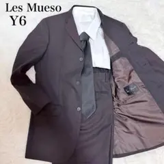 Les Mueso スーツ セットアップ Y6 ウール100% 赤系 ビジネス