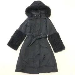 ルイルエブティック　ダウンロングコート　フード付き　2way ファー　Lサイズ