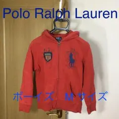 ポロラルフローレン　used調　パーカー　赤　ボーイズサイズM10-12