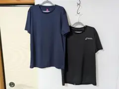 ルコックスポルティフ アシックス ドライメッシュ Tシャツ 2枚組 L