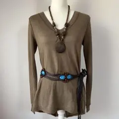 当時物 Vネックカットソー グランジ 平成ギャルy2k海外ガール森ガールお兄系