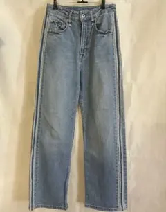 CEPO Ｍライトブルー ストレートデニム サイドストライプ