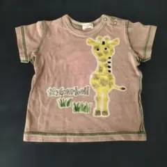80cm TINKERBELL キリン柄 半袖Tシャツのサムネイル