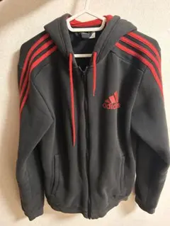 adidas アディダス　ジップアップパーカー　ロゴプリント　suntp023