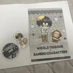 (9/9まで)ワートリ　弓場　サンリオ　ミニアクスタ　特典ブロマイドセット