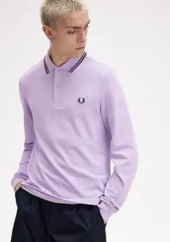 FRED PERRY バイオレット 長袖 ポロシャツ M3636のサムネイル