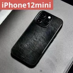 【新入荷】iPhone12miniケース 大理石ブラック
