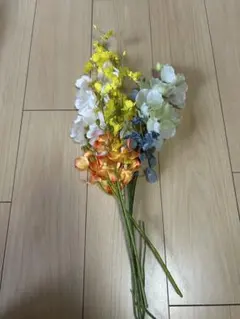 ウェルカムスペース　多彩な色の造花セット 5本