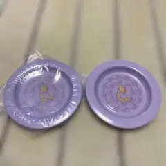 くまのプーさん プレート 2枚セット パープル
