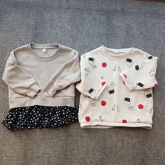 裏起毛トレーナー2点セット