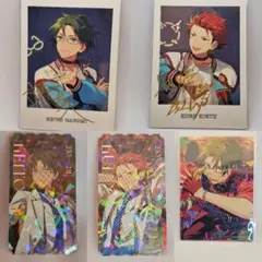 あんスタ!! 蓮巳敬人　鬼龍紅郎 ぱしゃっつ　チケット風ホロカード クリアカード