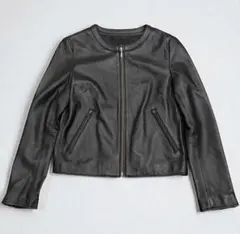 美品 URBAN RESEARCH 羊革ノーカラージャケット ライダース