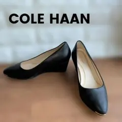 COLE HAAN コールハーン パンプス ウェッジソール　黒　23.5cmのサムネイル