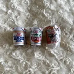 日清カップヌードル ミニチュアチャーム 3点セット まとめ売り