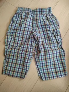 UNIQLO　ユニクロチェック柄ハーフパンツ 110サイズ
