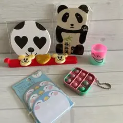 パンダグッズ・クリップ・レインボースプリング・プッシュポップバブル キーホルダ他