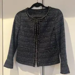 Green Label Relaxing ノーカラージャケット ネイビー系