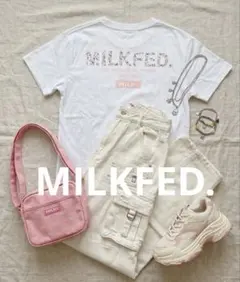 タイムセール☆MILKFED. ミルクフェド ハートロゴ Tシャツ 白 F 完売