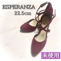 未使用✨ESPERANZA 22.5 ワインレッド エスペランサ 秋靴 ボルドー