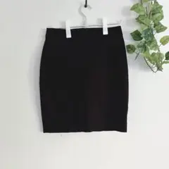 H&M 黒のタイトスカート W74 裏地あり