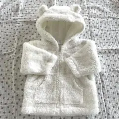 baby GAP くまみみフリースパーカー　ホワイト