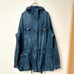 海外古着　TORRID星柄裏地　デニム　モッズコート風ジャケット【L】