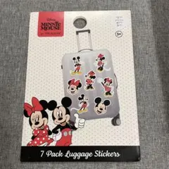 ミッキーマウス・ミニーマウス ステッカー 7パック　海外旅行購入　日本未販売