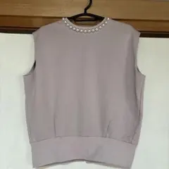 パール付き ノースリーブ トップスのサムネイル