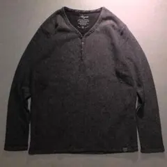 00s archive レイヤード風 ニット グレー Y2K drip swag