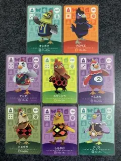 amiiboカード　ニワトリ住民　コンプ　8枚 あつ森　にわとり