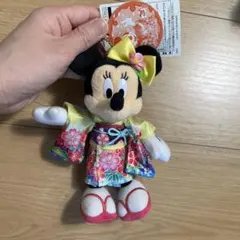 【2016年年明けVer】ミニーマウス 着物ぬいぐるみバッチ