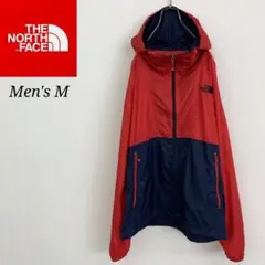THE NORTH FACE ウィンドブレーカー レッド×ネイビー メンズM