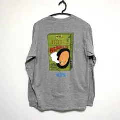 ネバネバビーン×ヘルシフーズワタナベ たばこロンT（グレー）