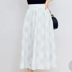 タフタチェックフレアスカートのサムネイル