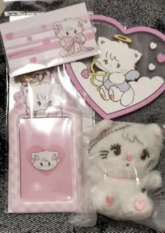 【４点セット】mikko ムース　コースター　ぬいぐるみ　カードケース