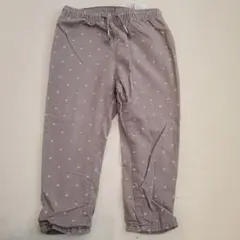 H&M　グレー ハート柄 コーデュロイパンツ 90cm　1才半～2才