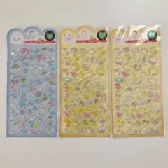 【新品】シール 3枚セット 立体シール 蓄光 うさぎ くま ねこ