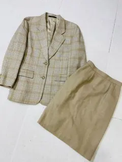 8162. 【極美品】DAKS チェック オーバーサイズ スーツ セットアップ