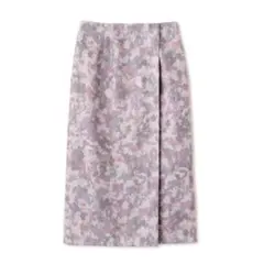 【春らしい】ナチュラルビューティーベーシック プリントスカート タイトスカート