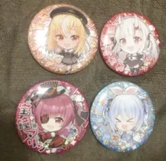 ホロライブ　缶バッジスナック　vol.1　宝鐘マリン　不知火フレア　兎田ぺこら