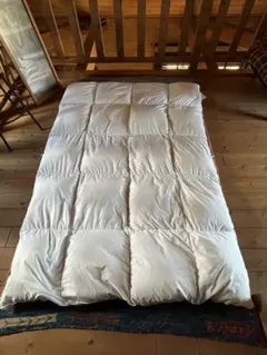 未使用保管　無印良品　防ダニ羽毛掛け布団　シングル