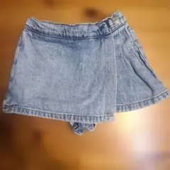ZARA デニム スカート風ショートパンツ 98cm