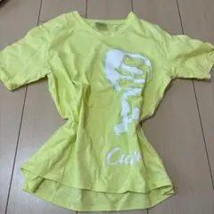 Curves Tシャツ ライトイエロー y2k グランジのサムネイル