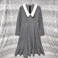 美品✨【DearMyLoveRose 】XLシャルロットワンピース グレー 長袖